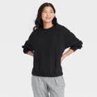 Women's Quilted Sweatshirt - A New Day Black