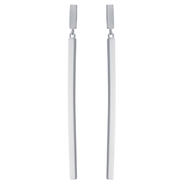 Distributed By Target Women's Sterling Silver Linear Post Drop Earrings