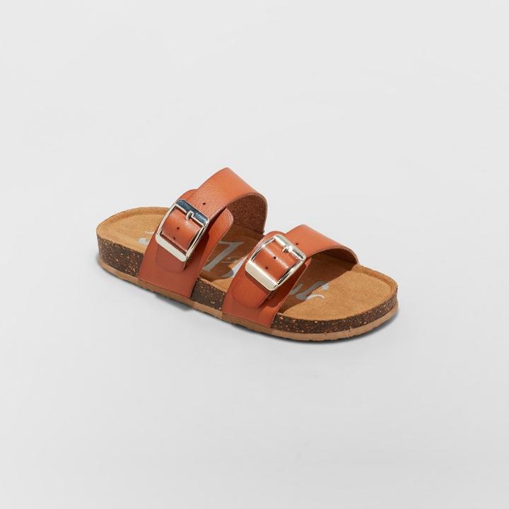 Girls' Mad Love Scarlett Comfort Footbed Sandals - Cognac