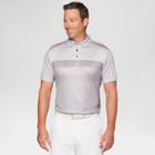 Jack Nicklaus Men's Fade Striped Golf Polo Shirt - Light Grey Heather
