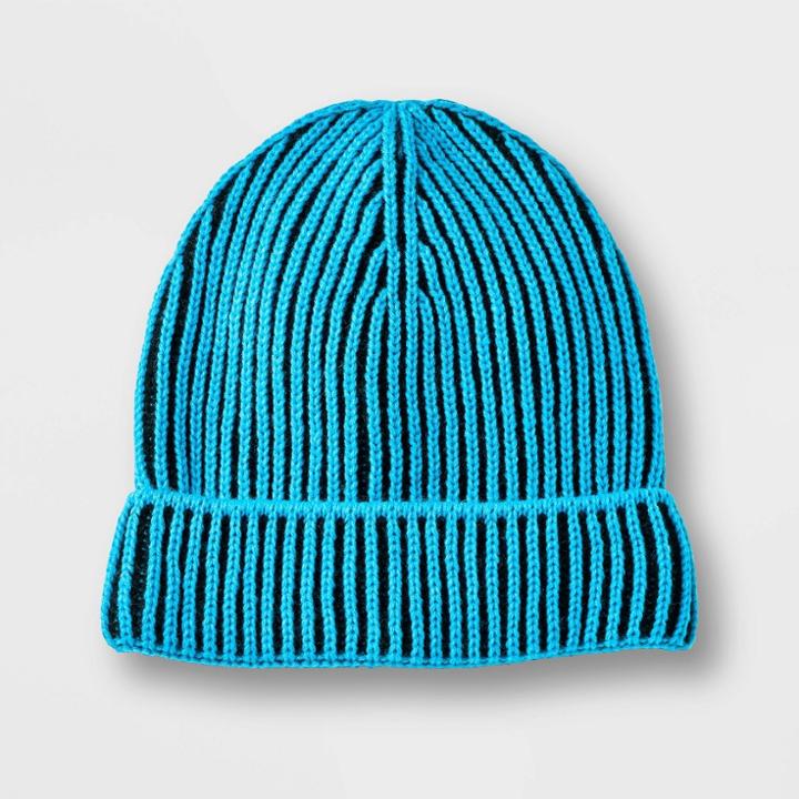 Kids' Ribbed Beanie - Art Class Blue