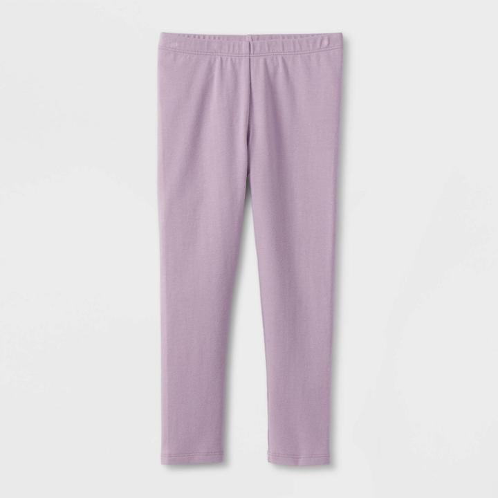Toddler Girls' Solid Leggings - Cat & Jack Purple