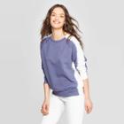 Women's Long Sleeve Crewneck Sweatshirt - Universal Thread Blue