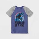 Boys' Marvel Black Panther Father's Day Short Sleeve Graphic T-shirt - Purple