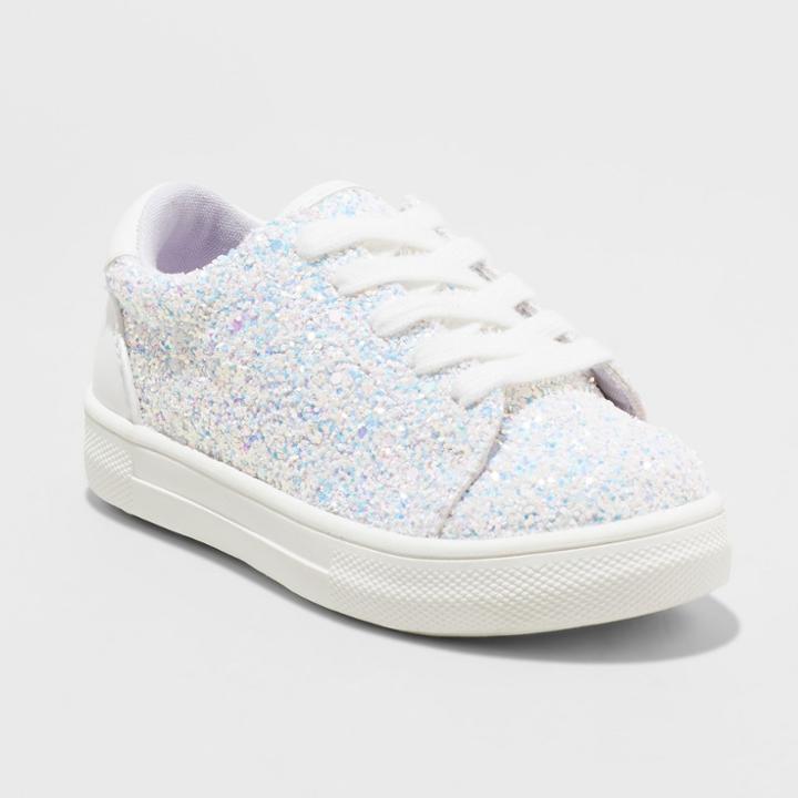 Toddler Girls' Gabriella Low Top Sneakers - Cat & Jack White