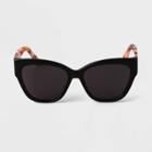 Women's Acetate Cateye Sunglasses - A New Day , Black