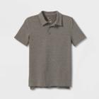 Boys' Golf Polo Shirt - All In Motion Heathered Black