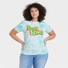 Modern Lux Women's Fresh Prince Plus Size Short Sleeve Graphic T-shirt - Green Tie-dye