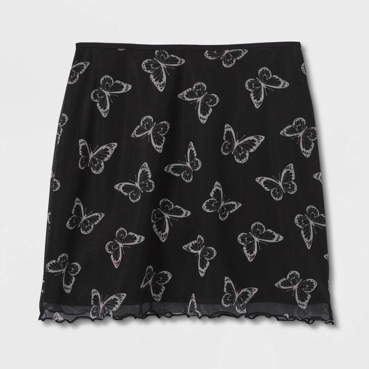 Girls' Mesh Skirt - Art Class Black