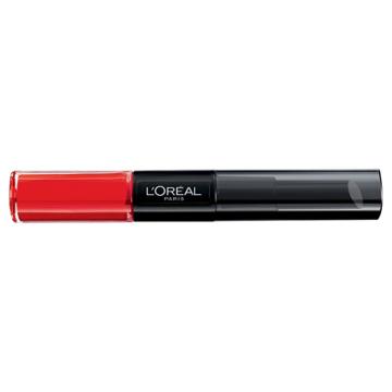 L'oreal Paris Infallible Lip 2 Step 211 Infallible Red .17 Fl Oz, Infallible Red