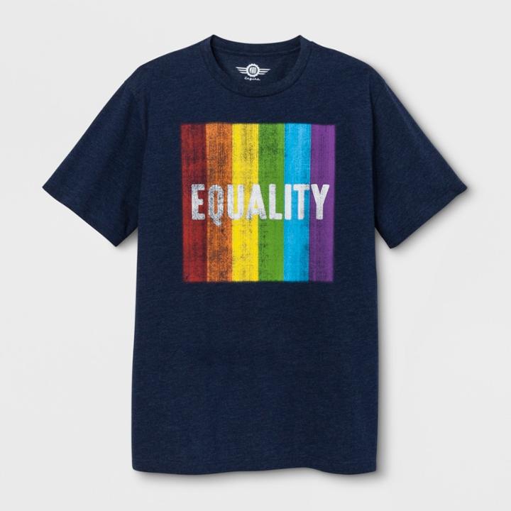Target Pride Adult Short Sleeve Equality T - Shirt - Heathered Deep Navy