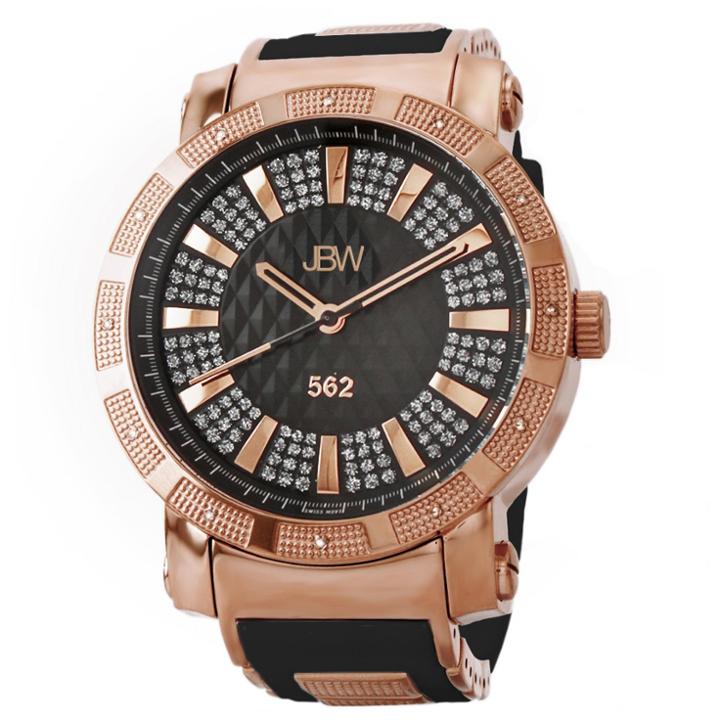 Target Men's Jbw Jb-6225-l 562 Swiss Movement Stainless Steel Real Diamond Watch - Rose Gold,