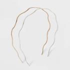 Skinny Wavy Metal Headband Set 2pc - Universal Thread