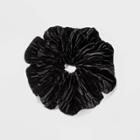 Pleated Velvet Jumbo Hair Twister - A New Day Black