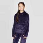 Girls' Luxe Fleece Hoodie - C9 Champion Navy Blue Xs, Girl's, Blue Blue