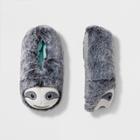 Boys' Sloth Bootie Slippers - Cat & Jack Gray L,