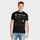 Men's Playstation Logo Short Sleeve Crewneck T-shirt - Black