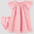 Baby Girls' Easter Dressy Pleated Lace Dress - Just One You Made By Carter's Pink