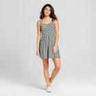Women's Striped Knit Dress - Universal Thread Black/white