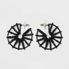 Sugarfix By Baublebar Pinwheel Hoop Earrings - Black, Women's