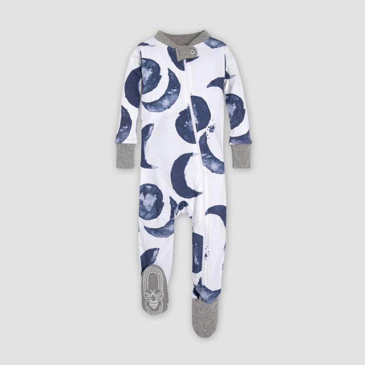 Burt's Bees Baby Baby Hello Moon Organic Cotton Snug Fit Footed Pajama - Purple