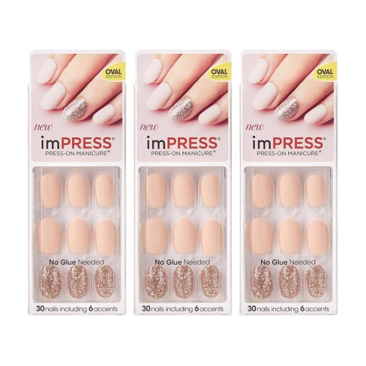 Kiss Nails Kiss Impress False Nails Lighten Up