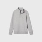 Men's Standard Fit 1/4 Snap Fleece Sweatshirt - Goodfellow & Co Gray