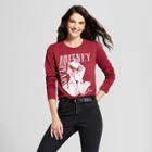 Women's Britney Spears Hit Me Baby One More Time Long Sleeve Graphic T-shirt (juniors') - Red