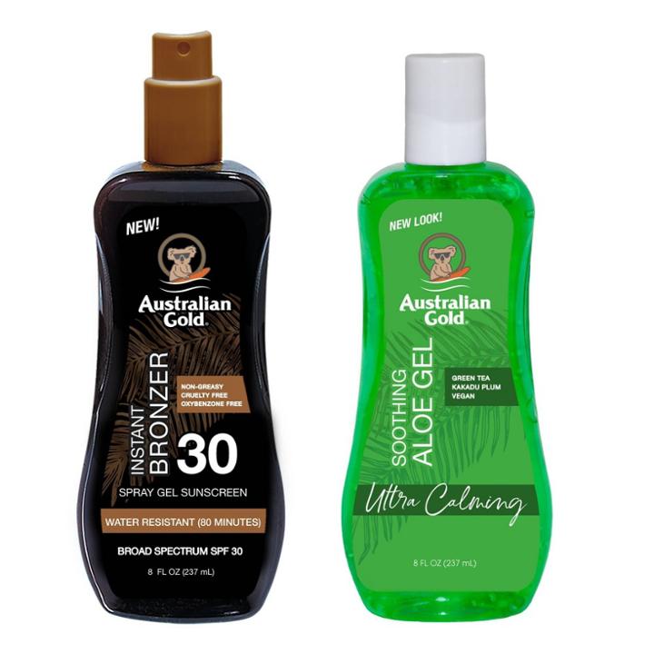 Australian Gold Soothing Aloe Sunscreen Spray Gel -