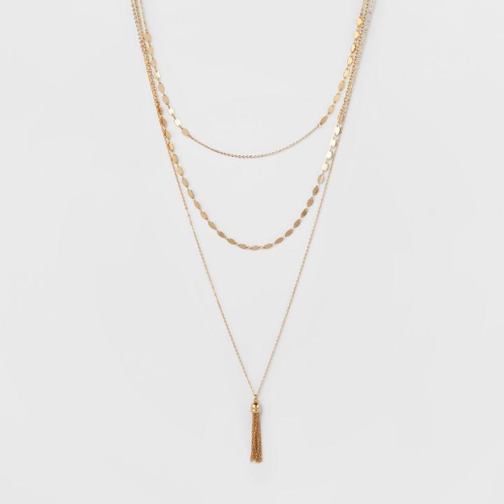 Sugarfix By Baublebar Delicate Layered Necklace - Gold, Girl's