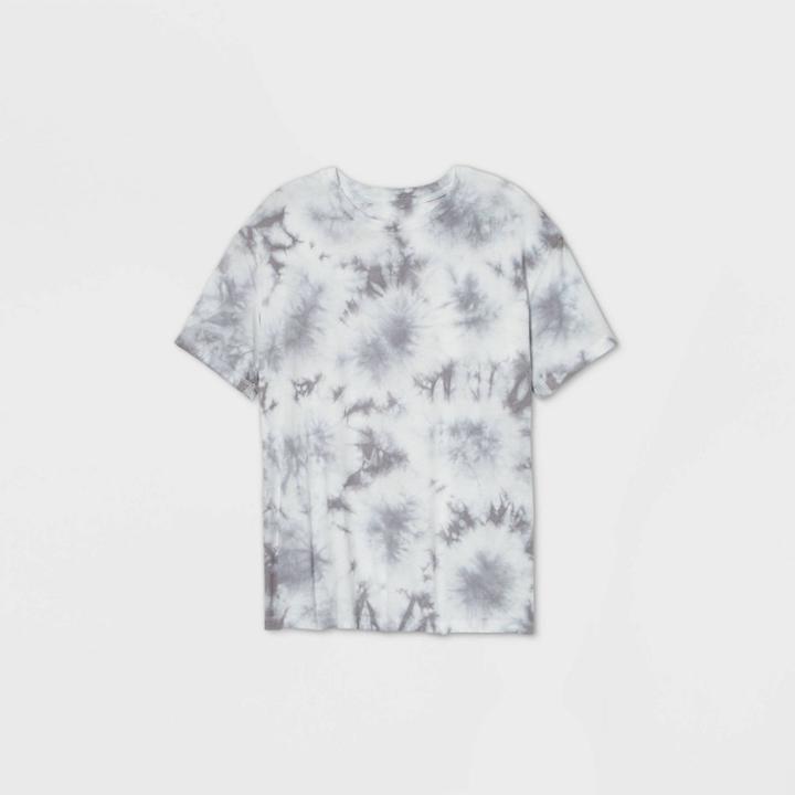 Women's Oversized Tie-dye Lounge T-shirt - Colsie Gray S, Women's,