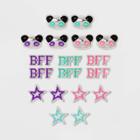 Girls' 9pk Panda And Star Earrings - Cat & Jack