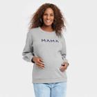 Graphic Mama Maternity Sweatshirt - Isabel Maternity By Ingrid & Isabel Heather Gray