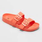 Women's Neida Eva Two Band Slide Sandals - Shade & Shore Coral Red