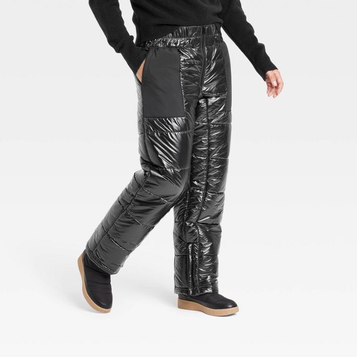 Women's Snow Pull-on Pants - A New Day Black