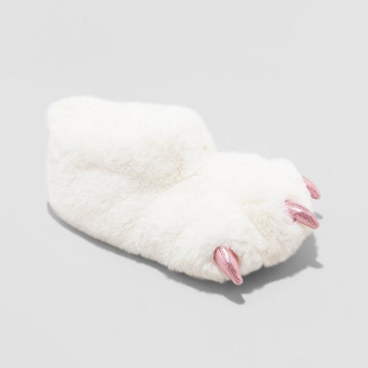Kids' Riya Dinosaur Claw Slippers - Cat & Jack Cream