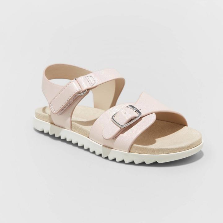 Toddler Girls' Shaelyn Footbed Sandals - Cat & Jack Blush