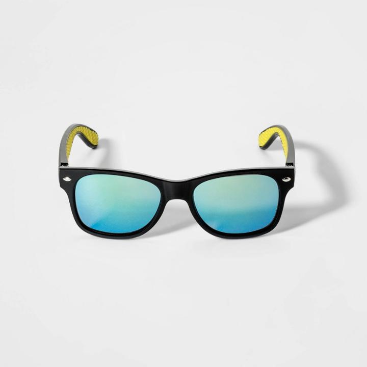 Boys' Surf Sunglasses - Cat & Jack Black, Boy's, Size: Small, Black/blue