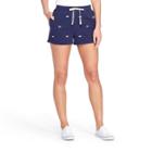 Women's Embroidered Whale Shorts - Navy Xl - Vineyard Vines For Target, Blue