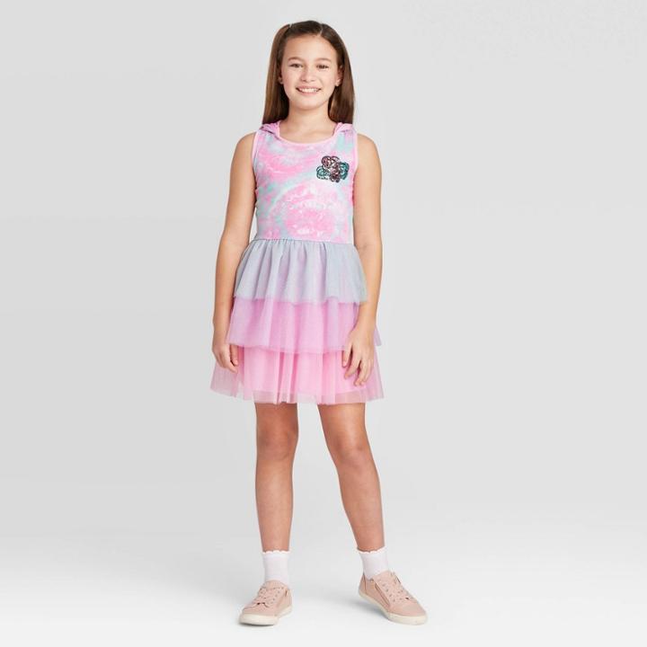 Girls' L.o.l. Surprise! Dress - Pink S, Girl's,