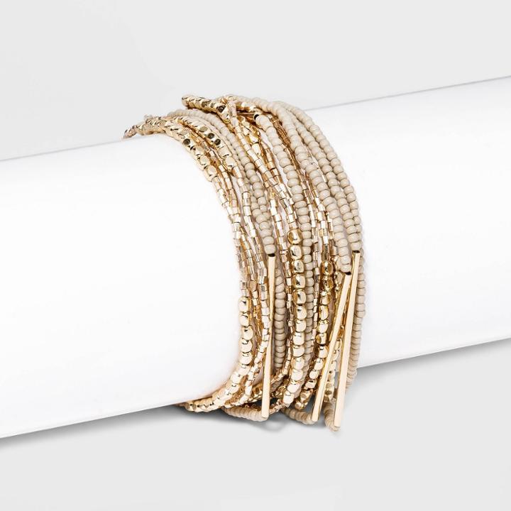 Multi Strand Seedbead Bracelet - A New Day Gold