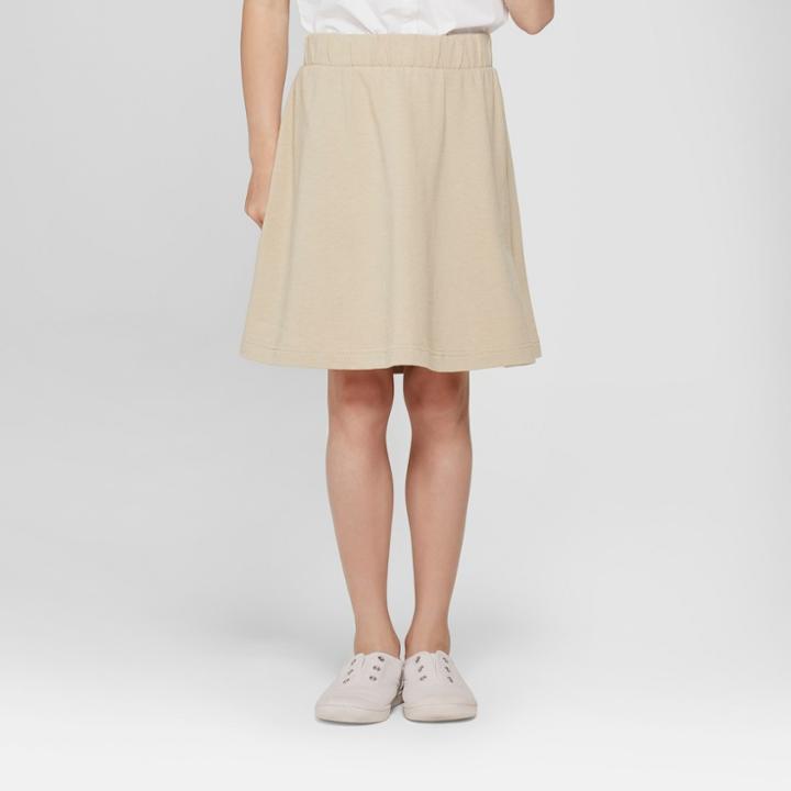 Girls' Knit Uniform Skater Scooter - Cat & Jack Khaki (green)