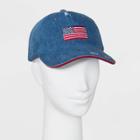 Women's Mad Love Americana Denim Flag Baseball Hat - Blue