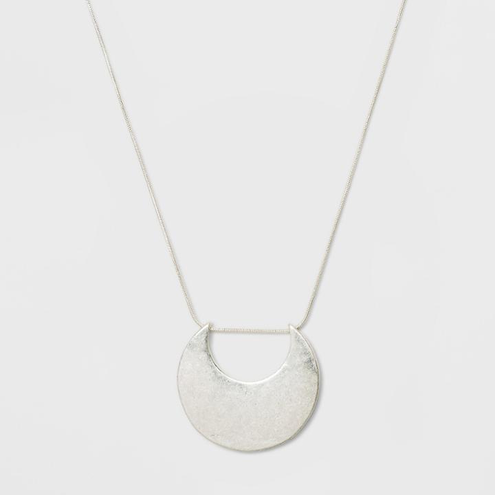 Curve Round Pendant Necklace - Universal Thread