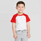 Petitetoddler Boys' Short Sleeve Raglan T-shirt - Cat & Jack Red 12m, Toddler Boy's