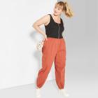 Women's Plus Size Scoop Neck Zip-front Cropped Tank Top - Wild Fable Black