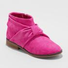 Girls' Mahala Microsuede Bow Ankle Fashion Boots - Cat & Jack Pink