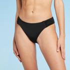 Women's S Hipster Bikini Bottom  Shade & Shore Black L, Women's,
