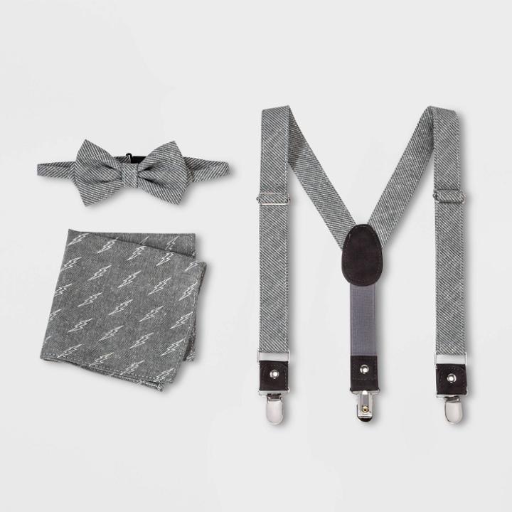 Boys' Striped Tie - Cat & Jack Gray, Boy's,