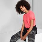 Petitewomen's Short Sleeve Relaxed Crewneck T-shirt - Wild Fable Red M,